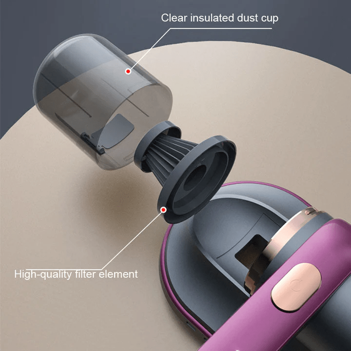 Mini aspirateur à main sans fil - Aspiration puissante de 10000Pa et rechargeable par USB