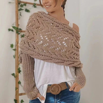 Serviette de bain en tricot bohémien pour femmes