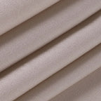 Tissu en satin beige plissé, texture douce et brillante, idéal pour la couture, la mode et la décoration intérieure.