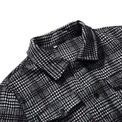 Chaqueta a cuadros para hombre