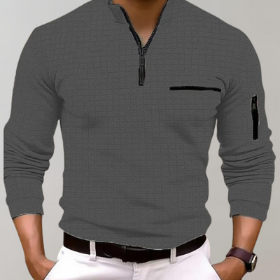 Polo moderno de manga larga Gottbert para hombre