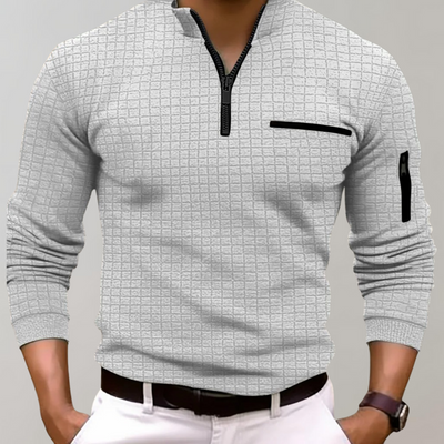 Polo moderno de manga larga Gottbert para hombre