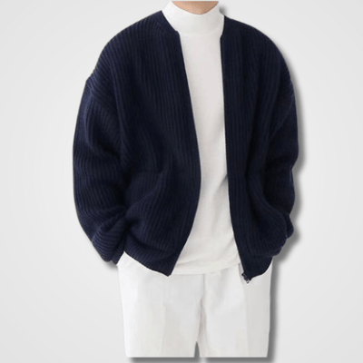 Hommes Tricot manches longues Cardigan chaud | Zip