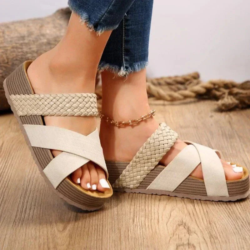 Sandalias de corcho con plataforma para mujer Amara