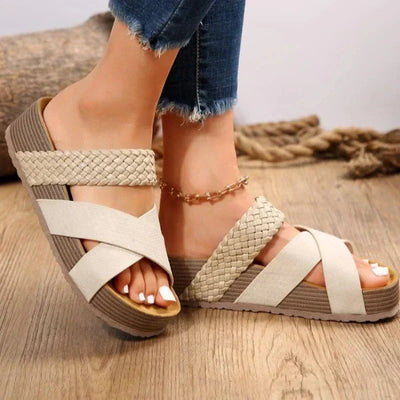 Sandalias de corcho con plataforma para mujer Amara