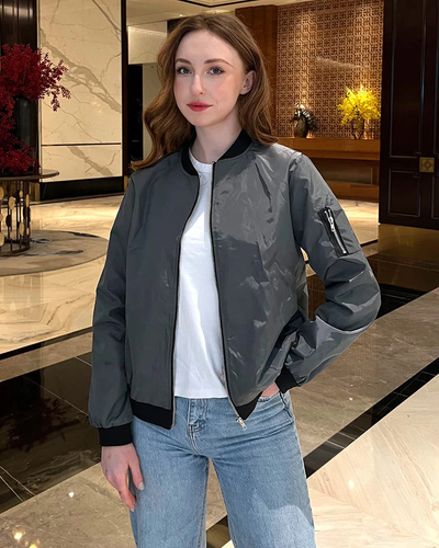 Nina - Chaqueta bomber con cremallera