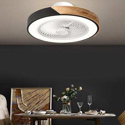 Luz de ventilador de techo - Iluminación LED silenciosa con ventilador y control remoto