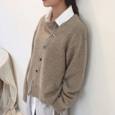 Pull cache-cœur luxueux en laine douce pour femme
