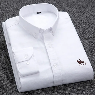Oscar - Camisa de rayas con detalle bordado