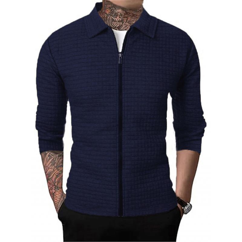 Chaqueta tipo gofre para hombre