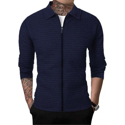 Chaqueta tipo gofre para hombre