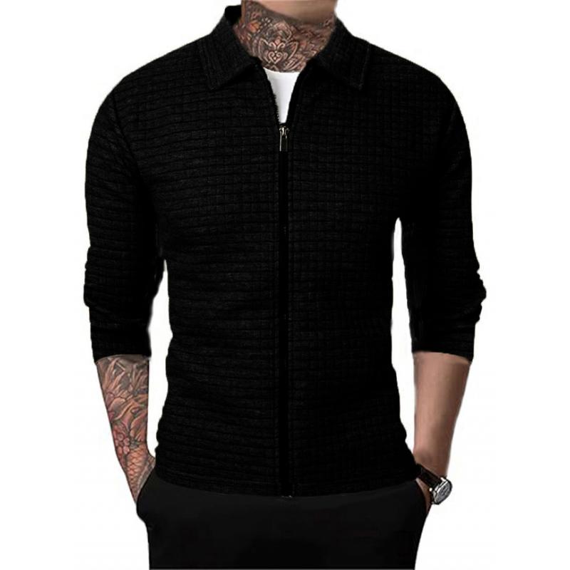 Chaqueta tipo gofre para hombre