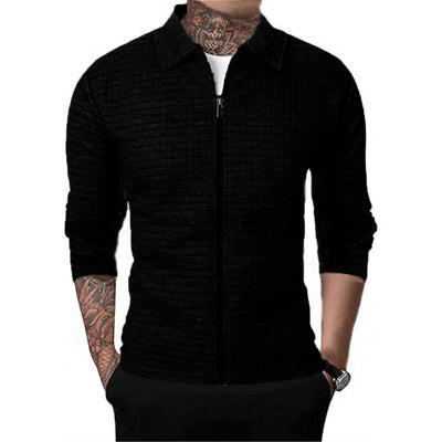 Chaqueta tipo gofre para hombre