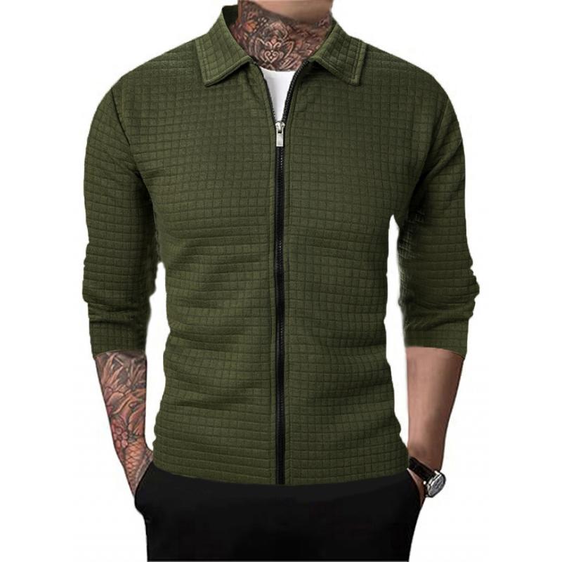 Chaqueta tipo gofre para hombre