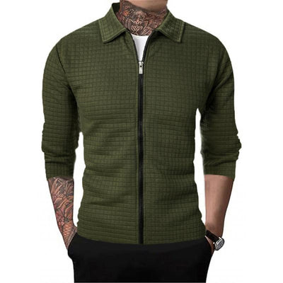 Chaqueta tipo gofre para hombre