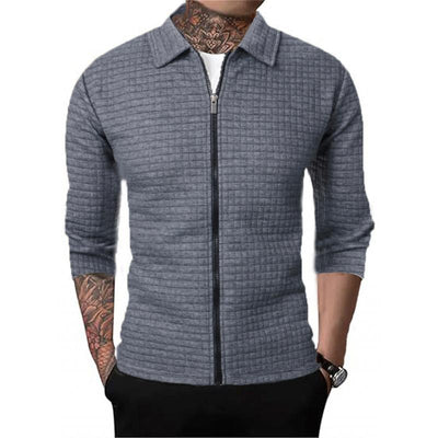 Chaqueta tipo gofre para hombre
