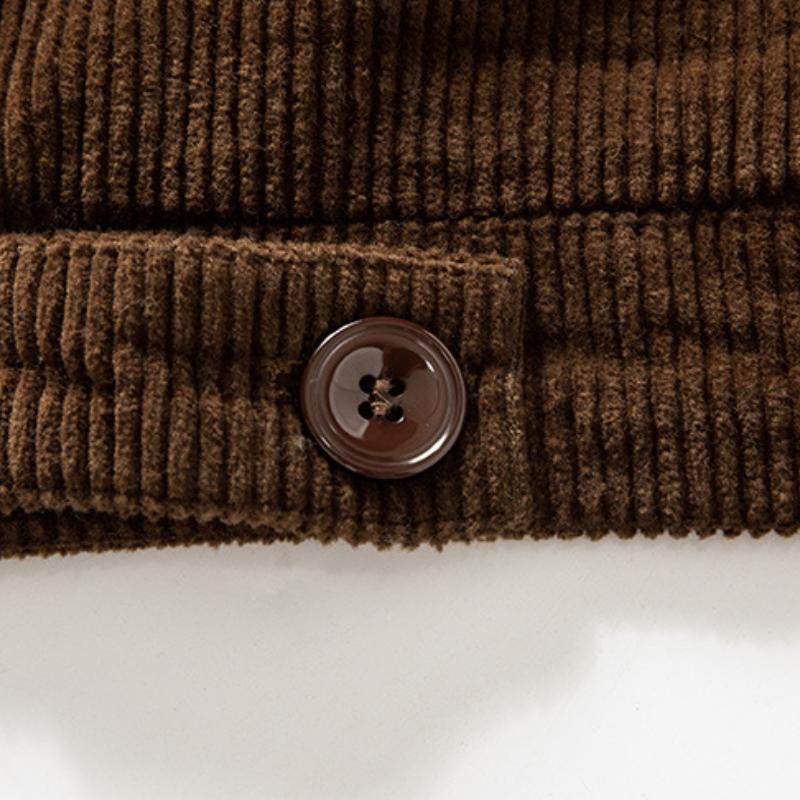 Chaqueta de hombre con cuello de felpa