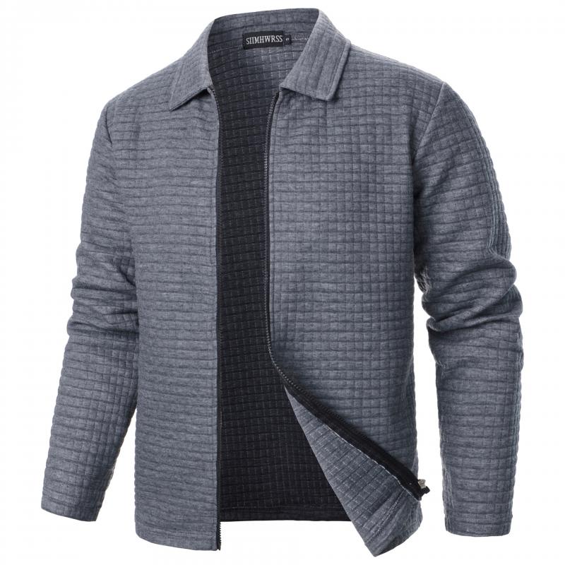 Chaqueta tipo gofre para hombre