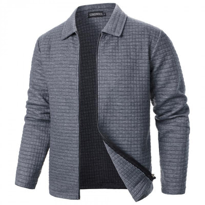 Chaqueta tipo gofre para hombre