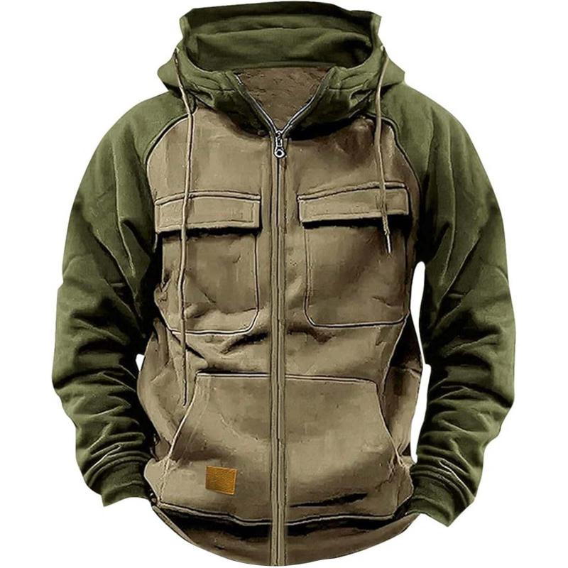 Chaqueta de manga raglán para hombre