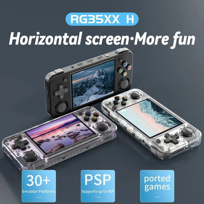 Consola de juegos portátil retro con pantalla IPS de 3,5", sistema operativo Linux