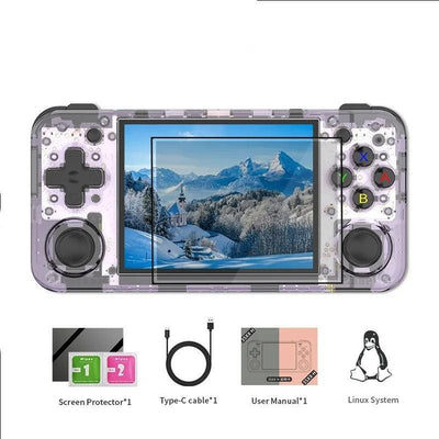 Consola de juegos portátil retro con pantalla IPS de 3,5", sistema operativo Linux