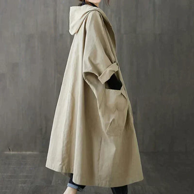 Trench classique surdimensionné avec ceinture pour femmes