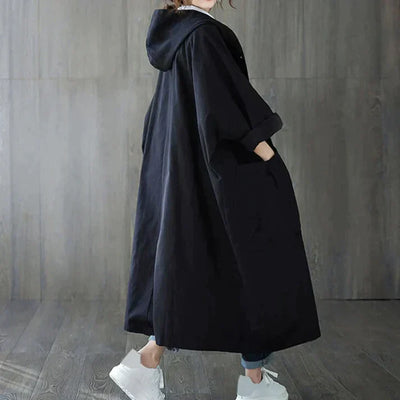 Trench classique surdimensionné avec ceinture pour femmes