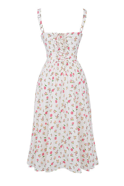 Vestido midi de verano con estampado floral