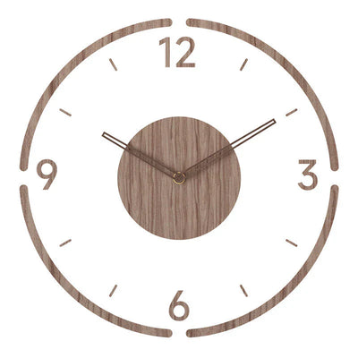 Reloj de pared de madera de diseño nórdico: elegante y silencioso.