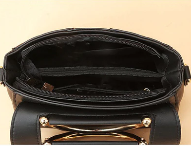 Ali - Bolso elegante de piel vegana con tapa