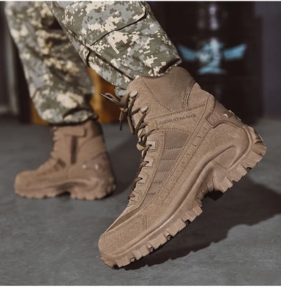 Bottes militaires imperméables et résistantes aux perforations pour une utilisation en extérieur