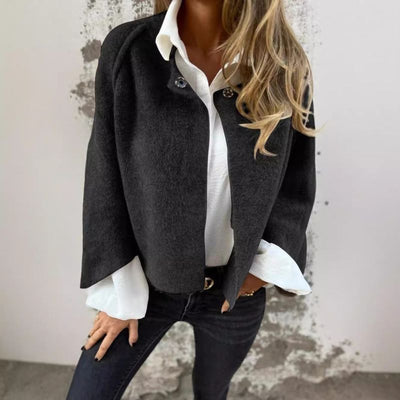 Evelina | Women's mid-length jacket with elegant short cut and cashmere touch