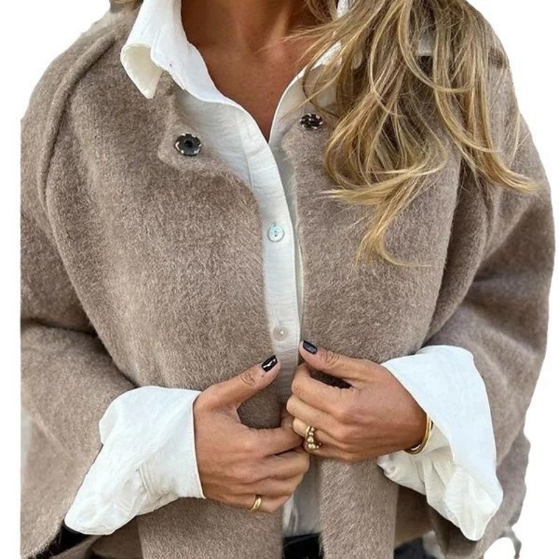 Evelina | Women's mid-length jacket with elegant short cut and cashmere touch
