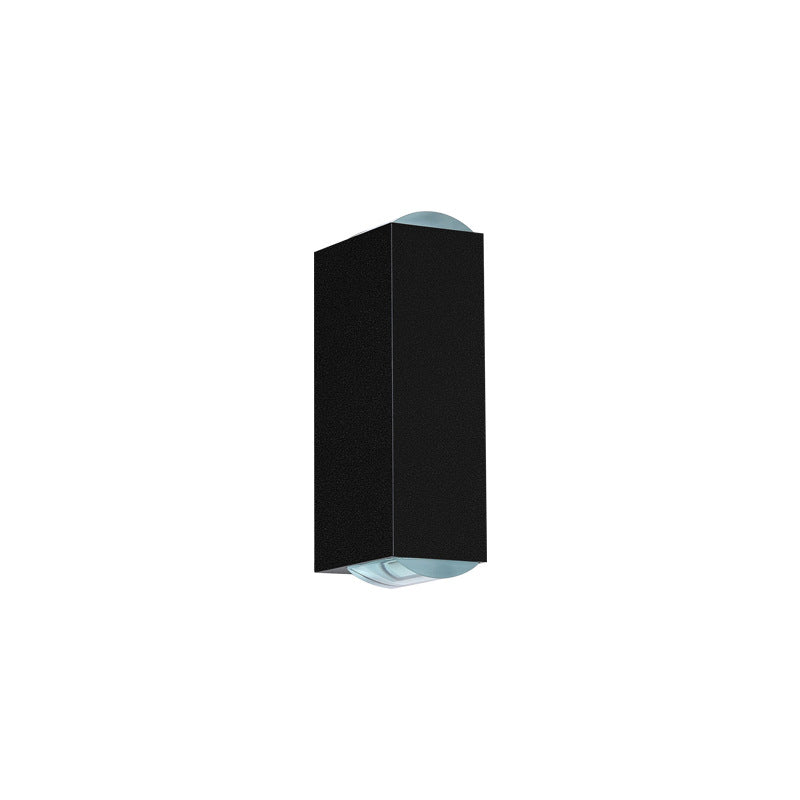 Applique murale moderne LED noire pour l'extérieur