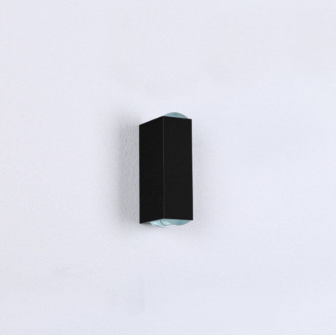 Applique murale moderne LED noire pour l'extérieur