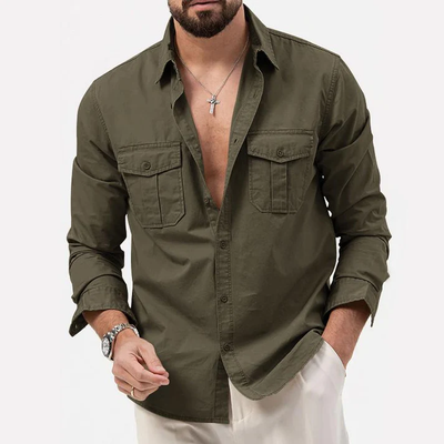 Thijs - Camisa utilitaria para hombre