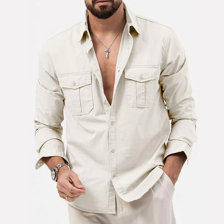 Thijs - Camisa utilitaria para hombre