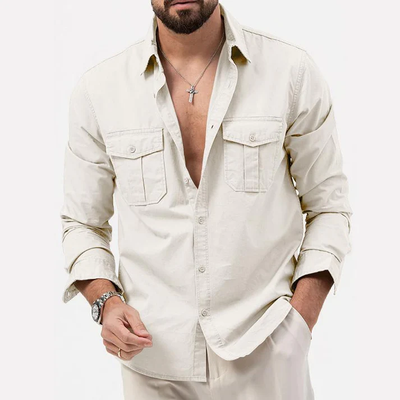 Thijs - Camisa utilitaria para hombre