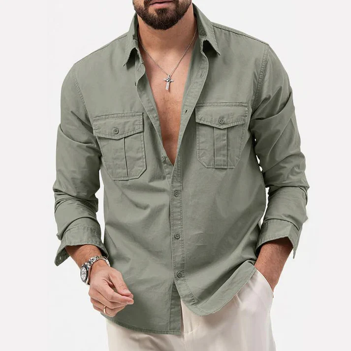 Thijs - Camisa utilitaria para hombre
