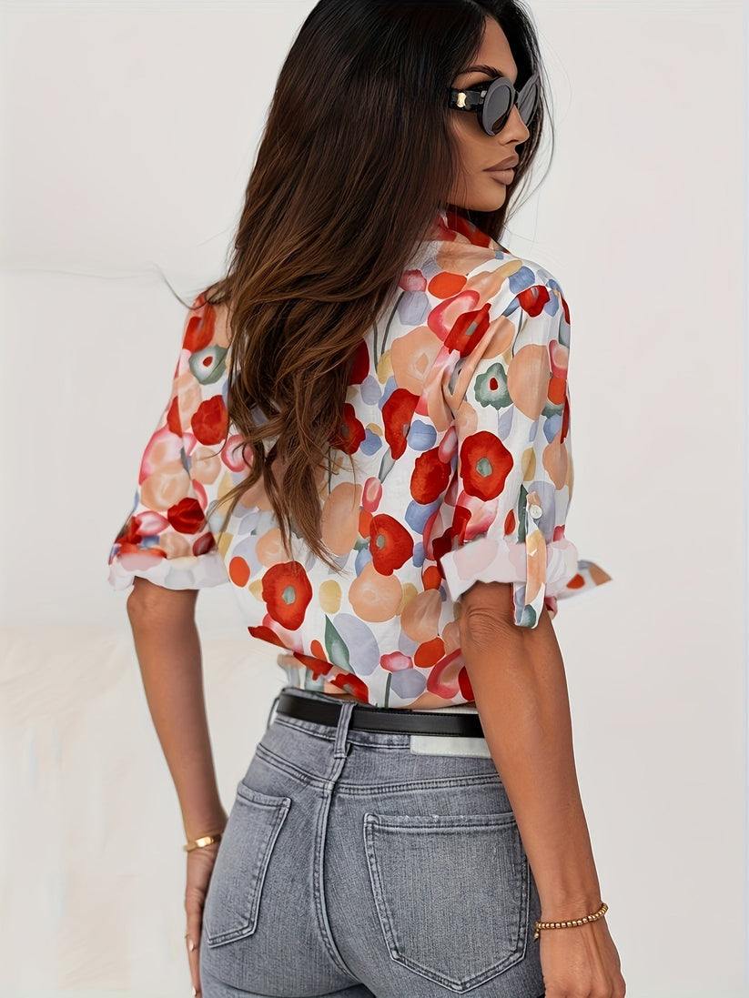 Norah | Blouse florale stylée pour dames
