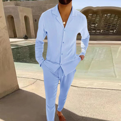 Conjunto de lino para hombre: elegancia y ligereza para el verano