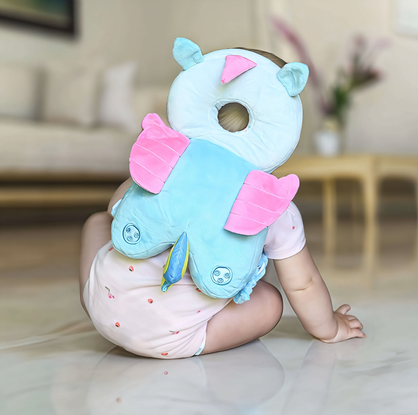 Hodebeskyttende pute for baby Sikkerhetsryggsekk