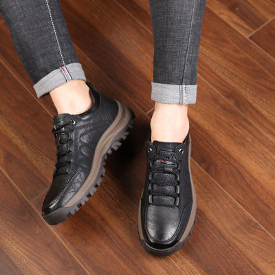 Chaussures orthopédiques respirantes en cuir pour hommes