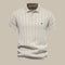Polo de lana merino de manga corta para hombre