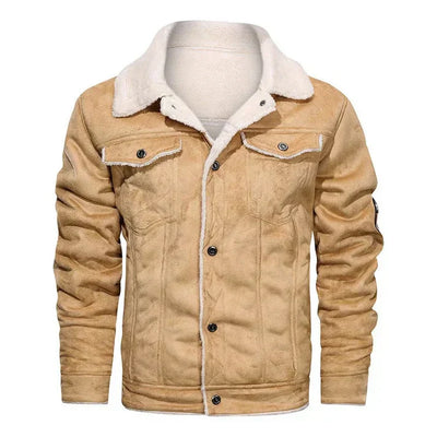 Werner - Chaqueta bomber de piel auténtica de corte entallado