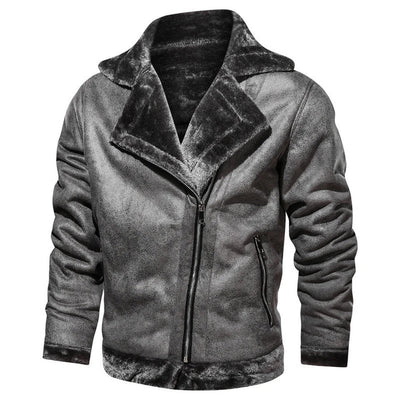 Werner - Chaqueta bomber de piel auténtica de corte entallado