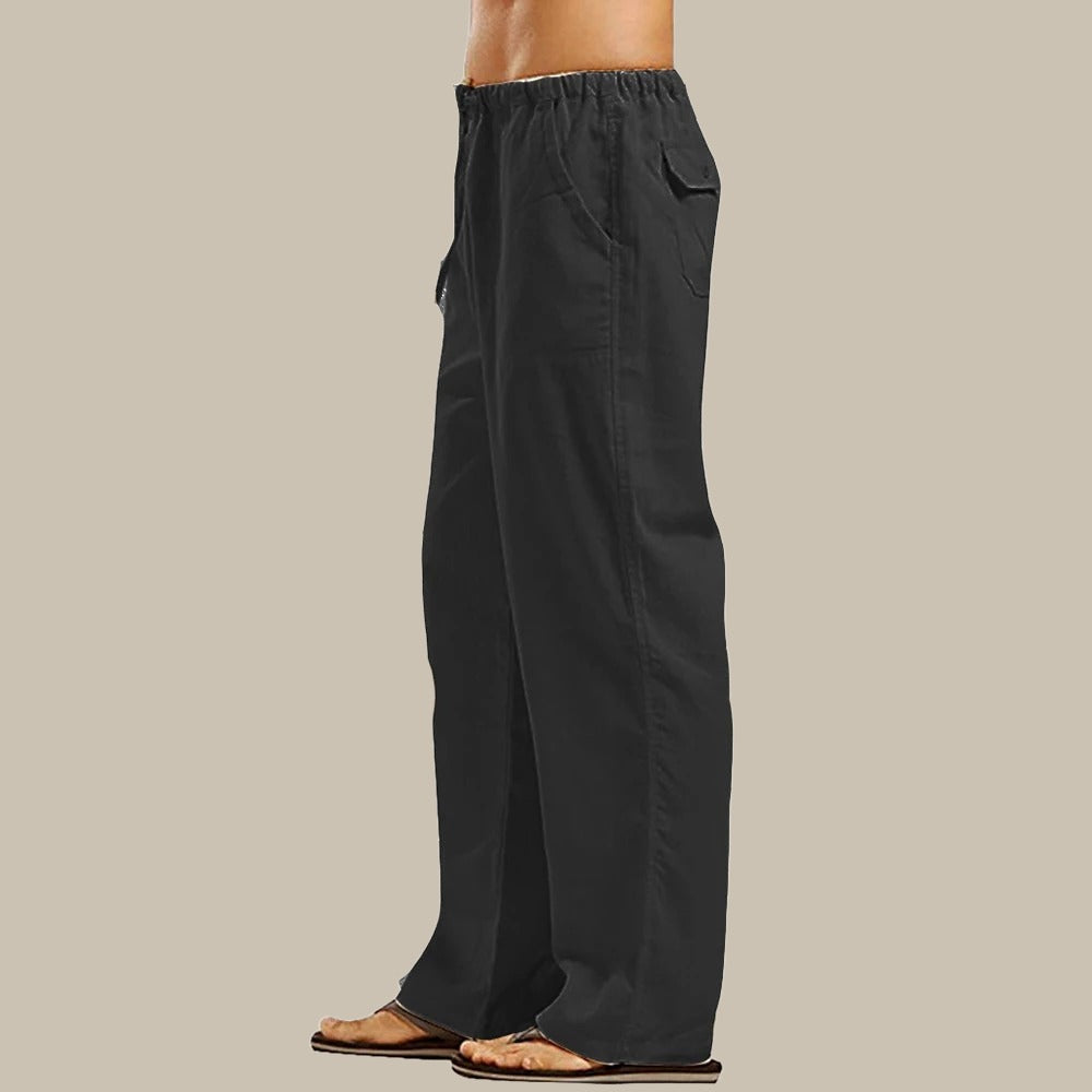 Daan | Pantalones elegantes de lino de verano para hombre
