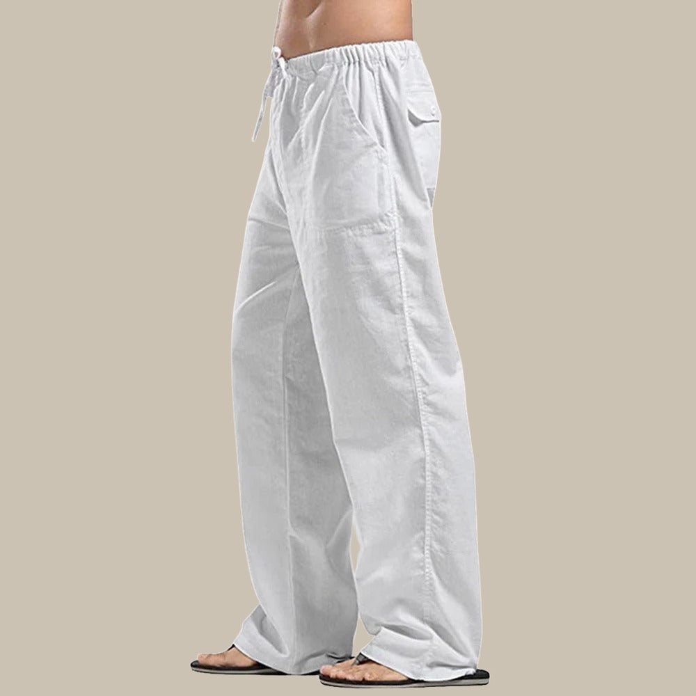 Daan | Pantalones elegantes de lino de verano para hombre
