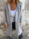 Venus Casual Vest with Hood | Women's Cardigan in Cotton Blend with Single-Breasted Button Closure